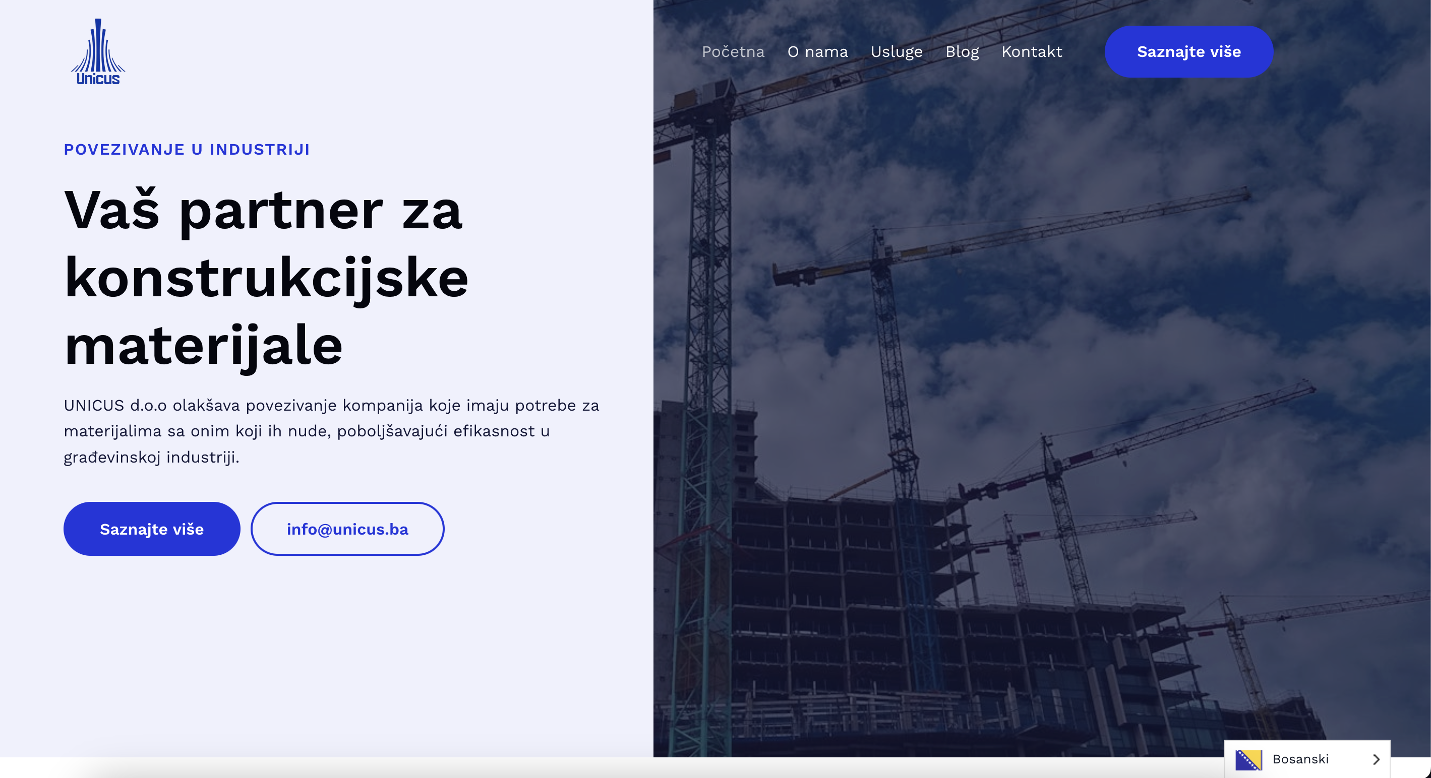 UNICUS d.o.o. Website
